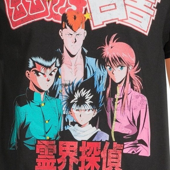 Yu Yu Hakusho Men's 3XL Shirt, Black, New, Anime - Picture 3 of 5